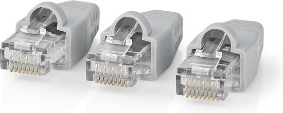 Nedis RJ45-Connector - Male - Solid UTP CAT6 - Recht - Verguld - 10 Stuks - PVC - Grijs - Doos - afbeelding 8