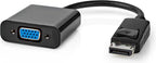 Nedis DisplayPort-Adapter - DisplayPort Male - VGA Female 15p - 1080p - Vernikkeld - Recht - 0.20 m - Rond - PVC - ABS - Zwart - Label - afbeelding 2