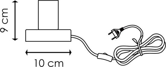 Home Sweet Home - Moderne tafellamp Sten - Brons - 10/10/9cm - bedlampje - voor E27 lichtbron - gemaakt van Marmer en metaal - afbeelding 5
