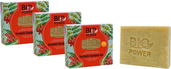 Abzehk Bio Power Terebinth Shampoo Bar Zeep 125g x 3 - afbeelding 1
