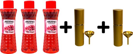 Abzehk Eau de Cologne Adige Druppel 400ml 3x + Parfumverstuiver 2x - afbeelding 1