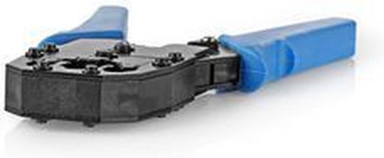 Nedis Krimptang - CAT5 / CAT5e / CAT6 / CAT6a / RJ10 / RJ11 / RJ45 - Snijden / Strippen / Tang - ABS / Staal - Blauw - afbeelding 7