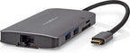 Nedis USB Multi-Port Adapter - 7-in-1 - USB 3.2 Gen 1 - USB-C Male - HDMI Output / Micro SD / RJ45 Female / SD / USB-C Female / 3x USB-A Female - 5 Gbps - 0.20 m - Rond - Verguld - PVC - afbeelding 6