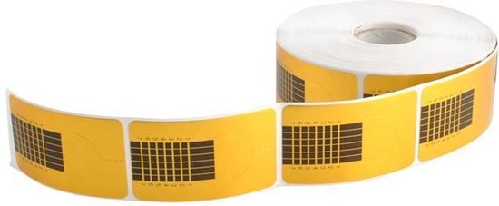 Nagelsjablonen Op Rol RECHT - Nagelsjabloon Set - 500 Stuks - afbeelding 3