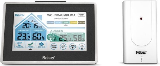 Mebus 01026 01026 Draadloos weerstation - afbeelding 1