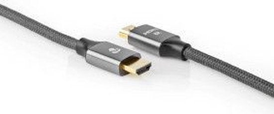 Nedis Ultra High Speed ​​HDMI-Kabel - HDMI Connector - HDMI Connector - 8K@60Hz - 48 Gbps - 1.00 m - Rond - 6.3 mm - Gun Metal Grijs - Cover Window Box - afbeelding 9