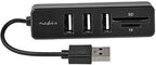Nedis USB-Hub - 1x USB-A - 3x USB A Female - 5-Poorts poort(en) - USB 2.0 - USB Gevoed - SD & MicroSD - afbeelding 12