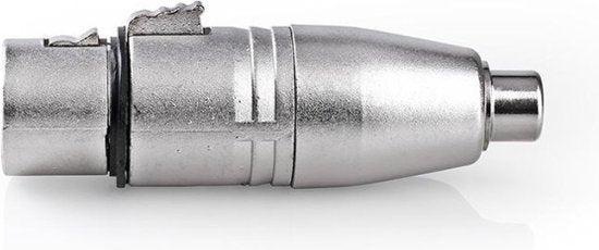 XLR-Adapter - XLR 3-Pins Female - RCA Female - Vernikkeld - Recht - Metaal - Zilver - 10 Stuks - Polybag - afbeelding 8
