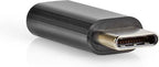 Nedis USB-C Adapter - USB 2.0 - USB-C Male - USB Micro-B Female - 480 Mbps - Rond - Vernikkeld - Zwart - Envelop - afbeelding 12