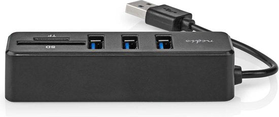 Nedis USB-Hub - 1x USB-A - 3x USB A Female - 5-Poorts poort(en) - USB 2.0 - USB Gevoed - SD & MicroSD - afbeelding 9