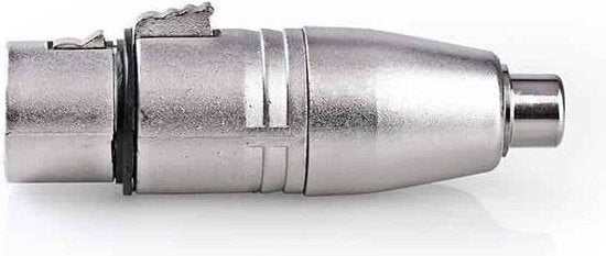 XLR-Adapter - XLR 3-Pins Female - RCA Female - Vernikkeld - Recht - Metaal - Zilver - 10 Stuks - Polybag - afbeelding 13