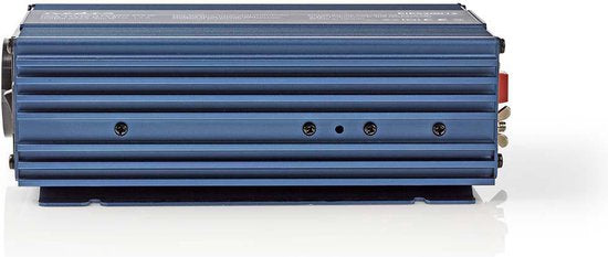 Nedis Omvormer Pure Sinusgolf - Ingangsvoltage: 12 V DC - Apparaat stroomoutput: Type F (CEE 7/3) - 230 V AC 50 Hz - 300 W - Piekvermogen: 500 W - Screw Terminal - Zuivere Sinusgolf - Zekering - Blauw - afbeelding 2