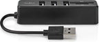 Nedis USB-Hub - 1x USB-A - 3x USB A Female - 5-Poorts poort(en) - USB 2.0 - USB Gevoed - SD & MicroSD - afbeelding 1