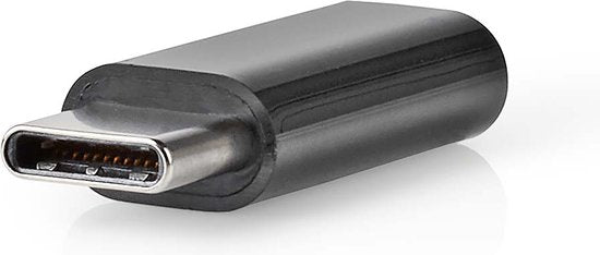 Nedis USB-C Adapter - USB 2.0 - USB-C Male - USB Micro-B Female - 480 Mbps - Rond - Vernikkeld - Zwart - Envelop - afbeelding 5