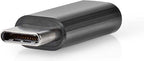 Nedis USB-C Adapter - USB 2.0 - USB-C Male - USB Micro-B Female - 480 Mbps - Rond - Vernikkeld - Zwart - Envelop - afbeelding 5