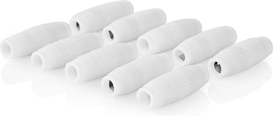 Nedis Satelliet- en Antenne-Adapter - Schroefklem - Schroefklem - Vernikkeld - 75 Ohm - Recht - ABS - Wit - 10 Stuks - Envelop - afbeelding 3