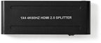 Nedis HDMI-Splitter - 4-Poorts poort(en) - HDMI Input - 4x HDMI Output - 4K@60Hz - 18 Gbps - Metaal - Antraciet - afbeelding 2