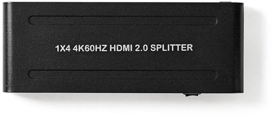 Nedis HDMI-Splitter - 4-Poorts poort(en) - HDMI Input - 4x HDMI Output - 4K@60Hz - 18 Gbps - Metaal - Antraciet - afbeelding 2