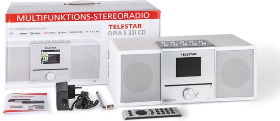Telestar DIRA S 32i CD (wit) Radio/CD-speler DAB+, VHF (FM), Internet DLNA, WiFi, USB, CD, Bluetooth, Internetradio In - afbeelding 7