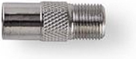 Nedis Satelliet- en Antenne-Adapter - IEC (Coax) Male - F-Female - Vernikkeld - 75 Ohm - Recht - Metaal - Zilver - 10 Stuks - Polybag - afbeelding 9
