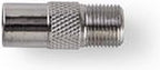 Nedis Satelliet- en Antenne-Adapter - IEC (Coax) Male - F-Female - Vernikkeld - 75 Ohm - Recht - Metaal - Zilver - 10 Stuks - Polybag - afbeelding 9