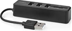 Nedis USB-Hub - 1x USB-A - 3x USB A Female - 5-Poorts poort(en) - USB 2.0 - USB Gevoed - SD & MicroSD - afbeelding 5