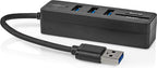 Nedis USB-Hub - USB-A Male - 3x USB A Female - 5-Poorts poort(en) - USB 3.2 Gen 1 - USB Gevoed - 5 Gbps - SD & MicroSD - afbeelding 2