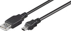 Nedis USB-Kabel - USB 2.0 - USB-A Male - USB Mini-B 5-Pins Male - 480 Mbps - Vernikkeld - 3.00 m - Rond - PVC - Zwart - Label - afbeelding 10