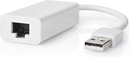 Nedis USB-netwerkadapter - USB 2.0 - 100 Mbps - USB-A Male - RJ45 Female - 0.20 m - Rond - Verguld / Vernikkeld - Koper - Wit - Doos - afbeelding 2