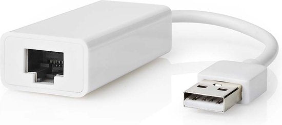 Nedis USB-netwerkadapter - USB 2.0 - 100 Mbps - USB-A Male - RJ45 Female - 0.20 m - Rond - Verguld - Koper - Wit - Envelop - afbeelding 2