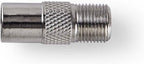 Satelliet- en Antenne-Adapter - IEC (Coax) Male - F-Female - Vernikkeld - 75 Ohm - Recht - Metaal - Zilver - 10 Stuks - Envelop - afbeelding 7