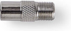 Nedis Satelliet- en Antenne-Adapter - IEC (Coax) Male - F-Female - Vernikkeld - 75 Ohm - Recht - Metaal - Zilver - 10 Stuks - Polybag - afbeelding 8