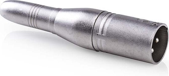 Nedis XLR-Adapter - XLR 3-Pins Male - 6,35 mm Female - Vernikkeld - Recht - Metaal - Zilver - 10 Stuks - Polybag - afbeelding 4
