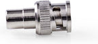 Nedis BNC-Adapter - BNC Male - RCA Female - Vernikkeld - 50 Ohm - Recht - Metaal - Zilver - 10 Stuks - Envelop - afbeelding 1