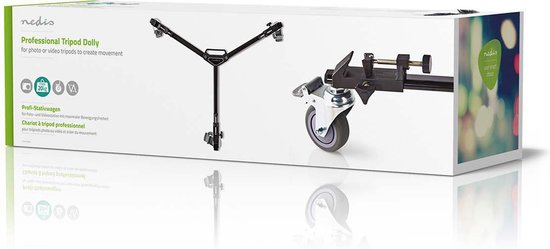 Nedis Statief-Dolly - Maximaal draagvermogen: 20.0 kg - Statief diameterbereik: 29.0 mm - Inclusief reistas - Pootvergrendelingen - Aluminium - Zwart - afbeelding 6
