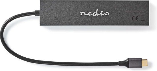 Nedis USB 3.0 Hub – USB Splitter – 10 Gbps – 4 Poorten – USB-C 3.2 – Aluminium – Universeel - afbeelding 3