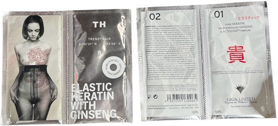 6 x Trendy Hair Elastic Keratin With Ginseng Keratine behandeling (2 x 15 ml) - afbeelding 2