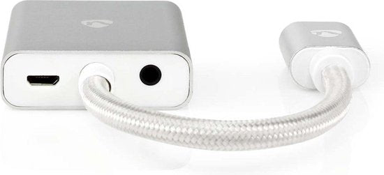 Nedis VGA-Adapter - HDMI Connector - VGA Female 15p - Verguld - Recht - Aluminium / Stof - Zilver - Cover Window Box - afbeelding 6