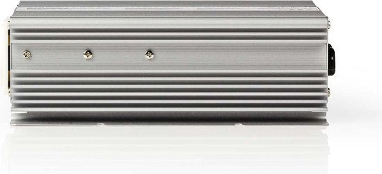 Nedis Inverter Gemodificeerde Sinusgolf - Ingangsvoltage: 24 V DC - Apparaat stroomoutput: Type F (CEE 7/3) - 230 V AC 50 Hz - 600 W - Piekvermogen: 1500 W - Accuklemmen - Zilver - afbeelding 2