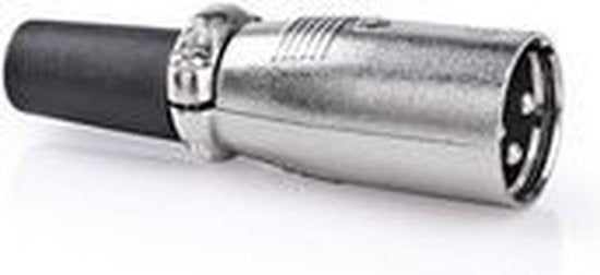 Nedis XLR-Connector - Recht - Male - Vernikkeld - Solderen - Diameter kabelinvoer: 7.0 mm - Metaal - Zilver - 25 Stuks - Envelop - afbeelding 9