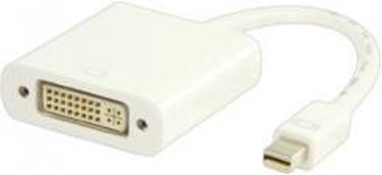 Nedis Mini DisplayPort-Kabel - DisplayPort 1.2 - Mini-DisplayPort Male - DVI-I 24+5-Pins Female - 21.6 Gbps - Vernikkeld - 0.20 m - Rond - PVC - Wit - Polybag - afbeelding 9
