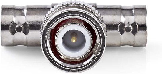 Nedis BNC-Adapter - BNC Male - 2x BNC Female - Vernikkeld - 50 Ohm - T-Splitter - Metaal - Zilver - 10 Stuks - Polybag - afbeelding 7