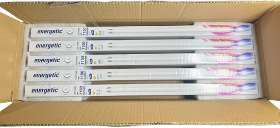 10 x Energetic T8 Led 9w Daglicht 6500K G13 60 cm - afbeelding 3