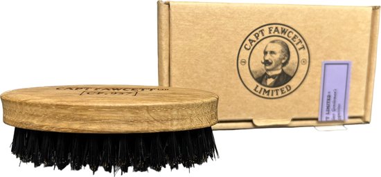 Captain Fawcett's Beard & Moustache Borstel Wild Boar Bristle Moustache Brush 1Stuks - afbeelding 1