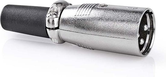 Nedis XLR-Connector - Recht - Male - Vernikkeld - Solderen - Diameter kabelinvoer: 7.0 mm - Metaal - Zilver - 25 Stuks - Envelop - afbeelding 5