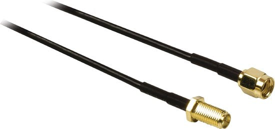 Antennekabel | SMA Male (Omgekeerde Polariteit) - SMA Female (Omgekeerde Polariteit) | m | Zwart - afbeelding 2