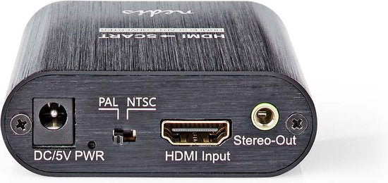Nedis HDMI-Converter - HDMI Input - Scart Female - 1-weg - 480i - 18 Gbps - Metaal - Antraciet - afbeelding 6