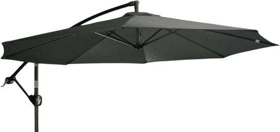 Livarno Zweefparasol 300 cm x 258 cm draaibaar Antraciet 180 grams polyester doek - afbeelding 10