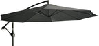 Livarno Zweefparasol 300 cm x 258 cm draaibaar Antraciet 180 grams polyester doek - afbeelding 10
