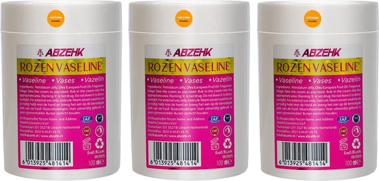 Abzehk Rozen Vaseline 100ml x 3 - afbeelding 1